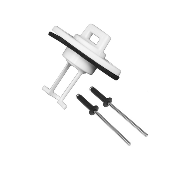 Hurricane Drain Plug, White w/